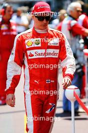 Kimi Raikkonen (FIN) Ferrari. 24.05.2015. Formula 1 World Championship, Rd 6, Monaco Grand Prix, Monte Carlo, Monaco, Race Day.