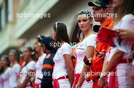 Grid girls. 24.05.2015. Formula 1 World Championship, Rd 6, Monaco Grand Prix, Monte Carlo, Monaco, Race Day.