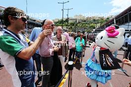 Hello Kitty in the Sahara Force India F1 Team pits. 24.05.2015. Formula 1 World Championship, Rd 6, Monaco Grand Prix, Monte Carlo, Monaco, Race Day.