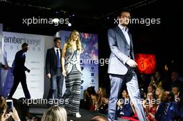 Jolyon Palmer (GBR) Lotus F1 Team Test and Reserve Driver and Carmen Jorda (ESP) Lotus F1 Team Development Driver at the Amber Lounge Fashion Show. 30.10.2015. Formula 1 World Championship, Rd 17, Mexican Grand Prix, Mexixo City, Mexico, Practice Day.
