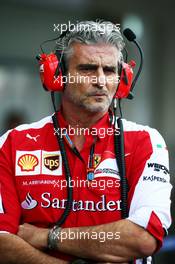 Maurizio Arrivabene (ITA) Ferrari Team Principal. 30.10.2015. Formula 1 World Championship, Rd 17, Mexican Grand Prix, Mexixo City, Mexico, Practice Day.