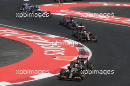 Romain Grosjean (FRA) Lotus F1 E23. 01.11.2015. Formula 1 World Championship, Rd 17, Mexican Grand Prix, Mexixo City, Mexico, Race Day.