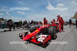 Kimi Raikkonen (FIN) Ferrari SF15-T on the grid. 29.03.2015. Formula 1 World Championship, Rd 2, Malaysian Grand Prix, Sepang, Malaysia, Sunday.