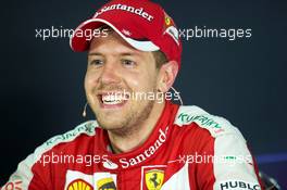 Sebastian Vettel (GER) Ferrari in the FIA Press Conference. 29.03.2015. Formula 1 World Championship, Rd 2, Malaysian Grand Prix, Sepang, Malaysia, Sunday.