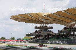 Nico Hulkenberg (GER) Sahara Force India F1 VJM08. 29.03.2015. Formula 1 World Championship, Rd 2, Malaysian Grand Prix, Sepang, Malaysia, Sunday.