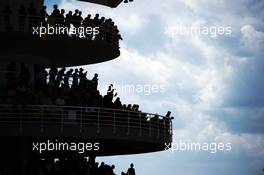 Fans in the grandstand. 29.03.2015. Formula 1 World Championship, Rd 2, Malaysian Grand Prix, Sepang, Malaysia, Sunday.