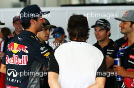 Daniel Ricciardo (AUS) Red Bull Racing on the drivers parade. 29.03.2015. Formula 1 World Championship, Rd 2, Malaysian Grand Prix, Sepang, Malaysia, Sunday.