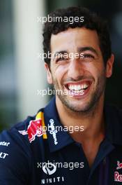 Daniel Ricciardo (AUS) Red Bull Racing. 26.03.2015. Formula 1 World Championship, Rd 2, Malaysian Grand Prix, Sepang, Malaysia, Thursday.