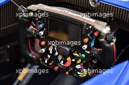 Sauber C34 steering wheel. 26.03.2015. Formula 1 World Championship, Rd 2, Malaysian Grand Prix, Sepang, Malaysia, Thursday.
