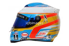 The helmet of Fernando Alonso (ESP) McLaren. 26.03.2015. Formula 1 World Championship, Rd 2, Malaysian Grand Prix, Sepang, Malaysia, Thursday.