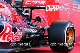 Scuderia Toro Rosso STR10 sidepod detail. 31.01.2015. Formula One Testing, Preparation Day, Jerez, Spain.