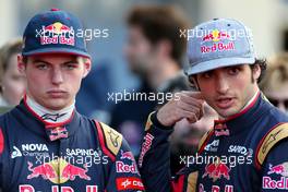 Max Verstappen (NL), Scuderia Toro Rosso and Carlos Sainz (ESP), Scuderia Toro Rosso 31.01.2015. Formula One Testing, Preparation Day, Jerez, Spain.