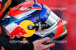 Helmet of Max Verstappen (NL), Scuderia Toro Rosso  31.01.2015. Formula One Testing, Preparation Day, Jerez, Spain.