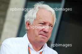 Charlie Whiting (GBR) FIA Delegate. 23.10.2015. Formula 1 World Championship, Rd 16, United States Grand Prix, Austin, Texas, USA, Practice Day.