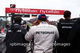 Lewis Hamilton (GBR) Mercedes AMG F1 on the grid. 25.10.2015. Formula 1 World Championship, Rd 16, United States Grand Prix, Austin, Texas, USA, Race Day.