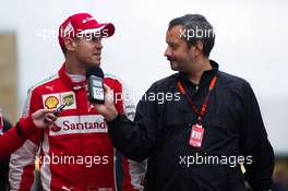 Sebastian Vettel (GER) Ferrari. 25.10.2015. Formula 1 World Championship, Rd 16, United States Grand Prix, Austin, Texas, USA, Race Day.