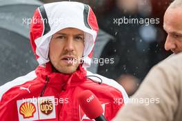 Sebastian Vettel (GER) Ferrari. 25.10.2015. Formula 1 World Championship, Rd 16, United States Grand Prix, Austin, Texas, USA, Race Day.