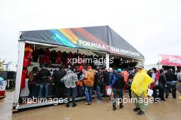 Formula One merchandise stand. 25.10.2015. Formula 1 World Championship, Rd 16, United States Grand Prix, Austin, Texas, USA, Race Day.