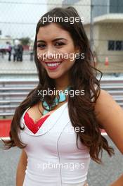 Grid girl on the drivers parade. 25.10.2015. Formula 1 World Championship, Rd 16, United States Grand Prix, Austin, Texas, USA, Race Day.