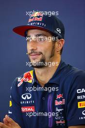 Daniel Ricciardo (AUS) Red Bull Racing in the FIA Press Conference. 22.10.2015. Formula 1 World Championship, Rd 16, United States Grand Prix, Austin, Texas, USA, Preparation Day.
