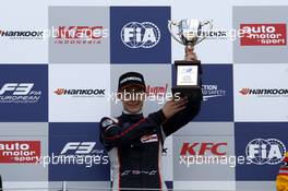 Winner George Russell (GBR) Carlin Dallara F312 – Volkswagen 11.04.2015. FIA F3 European Championship 2014, Round 1, Race 2, Silverstone, England