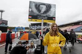 Gridgirl of Charles Leclerc (MCO) Van Amersfoort Racing Dallara F312 – Volkswagen 01.05.2015. FIA F3 European Championship 2015, Round 2, Race 1, Hockenheimring, Germany