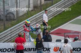 Jake Dennis (GBR) Prema Powerteam Dallara F312 – Mercedes-Benz, Felix Rosenqvist (SWE) Prema Powerteam Dallara F312 – Mercedes-Benz 30.05.2015. FIA F3 European Championship 2015, Round 4, Race 2, Monza, Italy