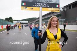 grid girl;  21.06.2015. FIA F3 European Championship 2015, Round 5, Race 3, Spa-Francorchamps, Belgium