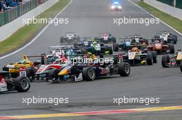 Callum Ilott (GBR) Carlin Dallara F312 – Volkswagen;  21.06.2015. FIA F3 European Championship 2015, Round 5, Race 3, Spa-Francorchamps, Belgium
