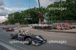 Charles Leclerc (MCO) Van Amersfoort Racing Dallara F312 – Volkswagen; Pietro Fittipaldi (BRA) Fortec Motorsports Dallara F312 – Mercedes-Benz;  27.06.2015. FIA F3 European Championship 2015, Round 6, Race 2, Norisring, Germany