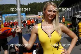 Gridgirl of Mikkel Jensen (DEN) kfzteile24 Mücke Motorsport Dallara F312 – Mercedes-Benz 01.08.2015. FIA F3 European Championship 2015, Round 8, Race 2, Red Bull Ring, Spielberg, Austria