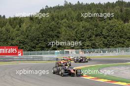 Start Race 1 22.08.2015. GP2 Series, Rd 7, Spa-Francorchamps, Belgium, Saturday.