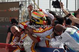 Race 2, Rio Haryanto (IND) Campos Racing race winner 19.04.2015. GP2 Series, Rd 1, Sakhir, Bahrain, Sunday.