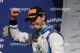 Race 2, 3rd position Nathanael Berthon (FRA) Lazarus 19.04.2015. GP2 Series, Rd 1, Sakhir, Bahrain, Sunday.