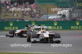Race 2, Rio Haryanto (IND) Campos Racing 05.07.2015. GP2 Series, Rd 5, Silverstone, England, Sunday.