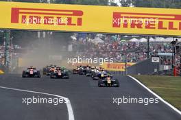 Race 1, Start of the race 25.07.2015. GP2 Series, Rd 6, Budapest, Hungary, Saturday.