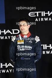 Race 1, 3rd position Mitch Evans (NZL) Russian Time 28.11.2015. GP2 Series, Rd 11, Yas Marina Circuit, Abu Dhabi, UAE, Saturday.