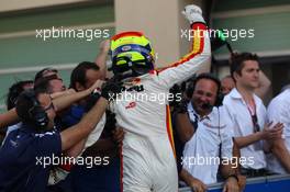 Race 2, Alex Palou (ESP) Campos Racing race winner 29.11.2015. GP3 Series, Rd 9, Yas Marina Circuit, Abu Dhabi, UAE, Sunday.