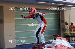 Race 2, Esteban Ocon (FRA) ART Grand Prix, GP2 Champion 2015 29.11.2015. GP3 Series, Rd 9, Yas Marina Circuit, Abu Dhabi, UAE, Sunday.