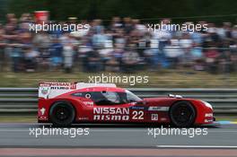 Harry Tincknell (GBR) / Michael Krumm (GER) / Alex Buncombe (GBR) #22 Nissan Motorsports Nissan GT-R LM Nismo - Hybrid. 11.06.2015. FIA World Endurance Championship Le Mans 24 Hours, Qualifying, Le Mans, France. Thursday.