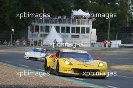 Jan Magnussen (DNK) / Antonio Garcia (ESP) / Ryan Briscoe (AUS) #63 Corvette Racing - GM Chevrolet Corvette C7.R. 11.06.2015. FIA World Endurance Championship Le Mans 24 Hours, Qualifying, Le Mans, France. Thursday.