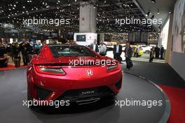 Honda NSX 03-04.03.2015. Geneva International Motor Show, Geneva, Switzerland. www.xpbimages.com, EMail: requests@xpbimages.com - copy of publication required for printed pictures. Every used picture is fee-liable. © Copyright: Photo4 / XPB Images