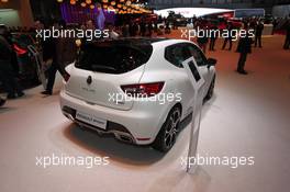 Renault Clio RS Trofeo 03-04.03.2015. Geneva International Motor Show, Geneva, Switzerland. www.xpbimages.com, EMail: requests@xpbimages.com - copy of publication required for printed pictures. Every used picture is fee-liable. © Copyright: Photo4 / XPB Images