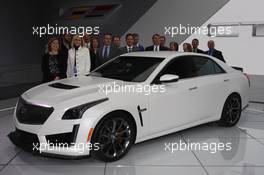 Cadillac CTS-V 12-13.01.2015. North American International Auto Show, Detroit, USA. www.xpbimages.com, EMail: requests@xpbimages.com - copy of publication required for printed pictures. Every used picture is fee-liable. © Copyright: Photo4 / XPB Images
