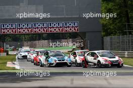 Race 2, Gianni Morbidelli (ITA) Honda Civic TCR, West Coast Racing 24.03.2015. TCR International Series, Rd 5, Monza, Italy, Saturday.