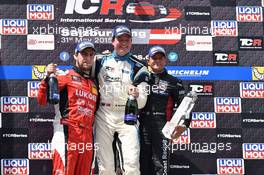 31.05.2015 - Race 2, 1st position Michel Nykj&#xe6;r (DEN) SEAT Le&#xf3;n, Target Competition, 2nd position Pepe Oriola (ESP) SEAT Le&#xf3;n, Team Craft-Bamboo LUKOIL and 3rd position Gianni Morbidelli (ITA) Honda Civic TCR, West Coast Racing 29-31.05.2015 TCR International Series, Salzburgring, Salzburg, Austria