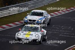 Gerwin, Philipp Eng, Manuel Metzger, Black Falcon, Porsche 911 GT3 Cup 31.10.2015 - VLN DMV Munsterlandpokal, Round 10, Nurburgring, Germany.