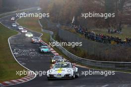 Gerwin, Philipp Eng, Manuel Metzger, Black Falcon, Porsche 911 GT3 Cup 31.10.2015 - VLN DMV Munsterlandpokal, Round 10, Nurburgring, Germany.