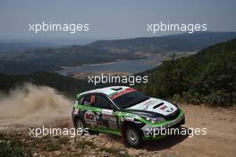 Enrico Branzzoli (ITA) Maurizio Barone (ITA), Subaru Impreza 10-14.06.2015 FIA World Rally Championship 2015, Rd 6, Rally Italia, Sardegna, Italy