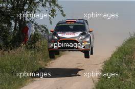 Robert Kubica,  Maciej Szczepaniak (Ford Fiesta RS WRC, #10 RK M-Sport World Rally Team) 02-05.07-2015. World Rally Championship, Rd 7, Rally Poland, Mikolajki, Poland.